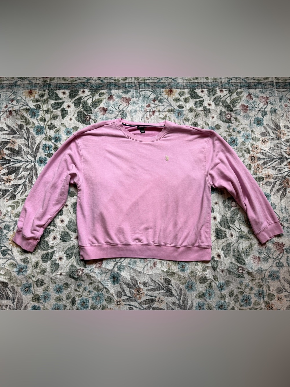 U.S. Polo Assn. Light Pink Crewneck Sweatshirt